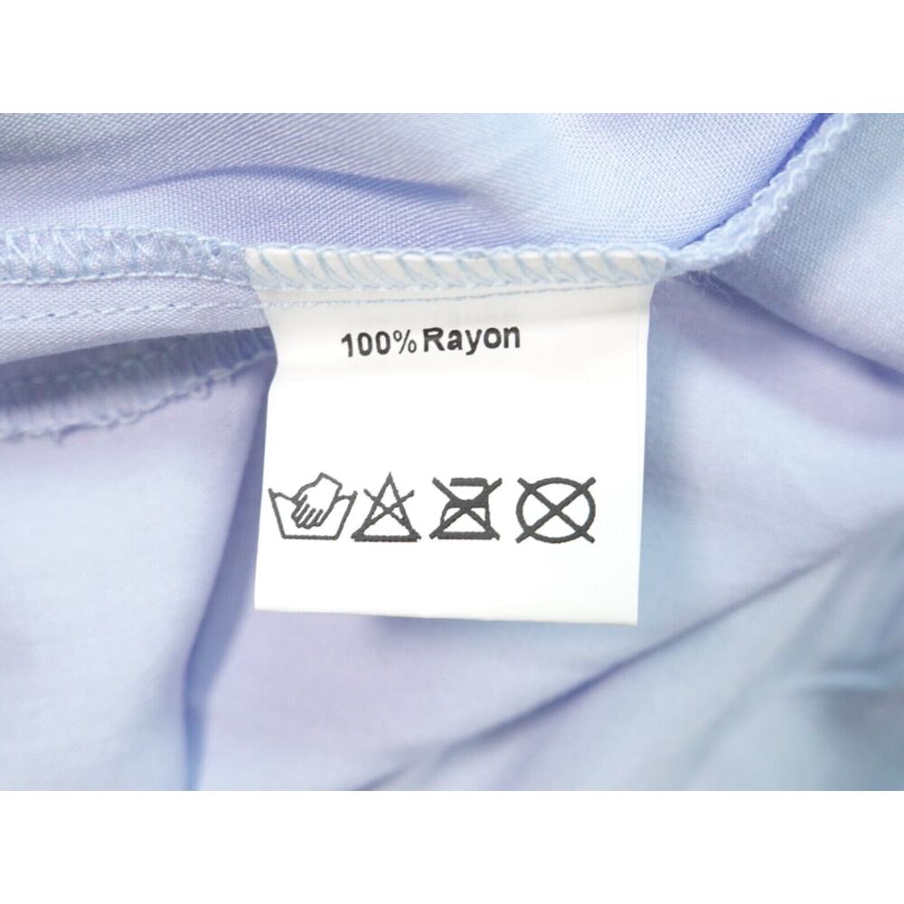 Fashion Womens Light Blue One Shoulder Tie Sundress Size M - Picture 10 of 11